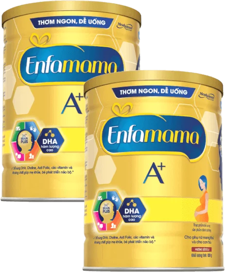 Combo 2 Thực phẩm bổ sung Sản phẩm dinh dưỡng Enfamama A+ hương chocolate 360° Brain Plus 830G