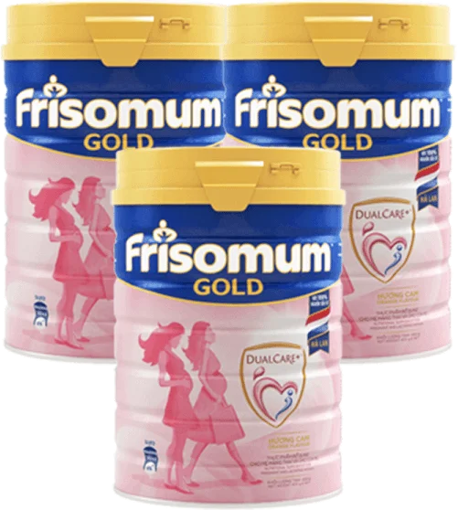 Combo 3 lon Sữa bầu Friso Mum Gold 400g hương cam