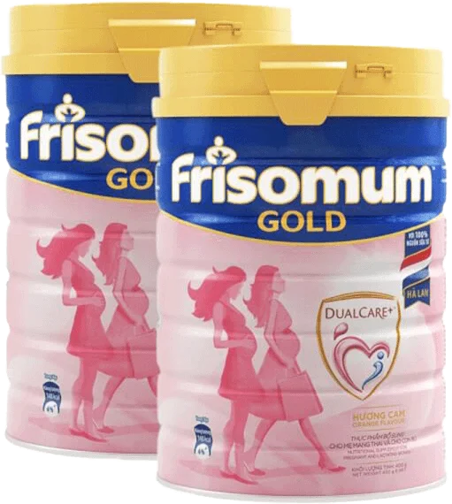Combo 2 lon Sữa bầu Friso Mum Gold 400g hương cam