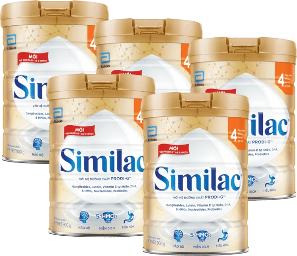 Combo 5 Sữa Similac 5G số 4 900g (2-6 tuổi)