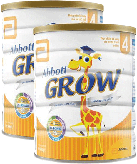 Combo 2 lon Sữa Abbott Grow 4 900g (trên 2 tuổi)