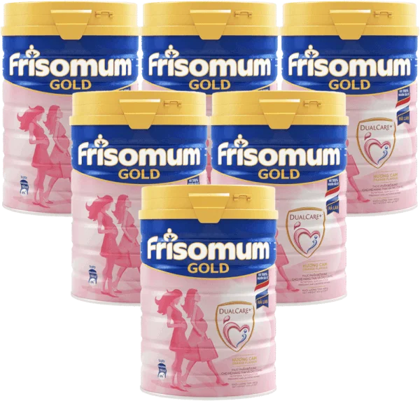 Combo 6 Friso Mum Gold hương Cam, 400g