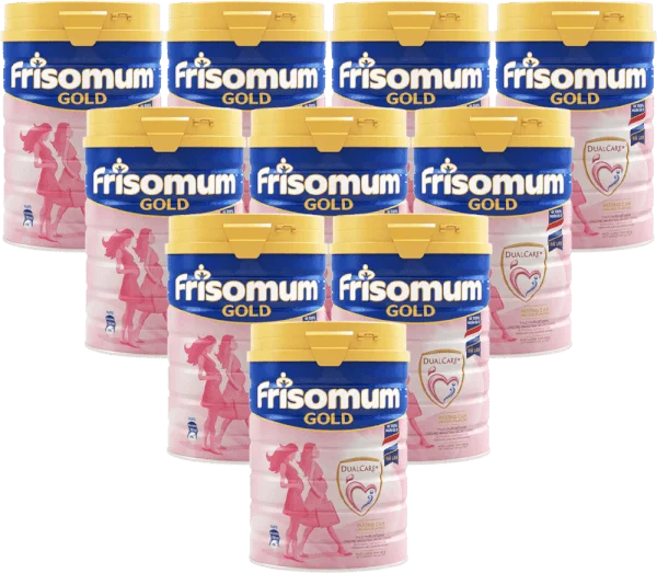 Combo 10 Friso Mum Gold hương Cam, 400g