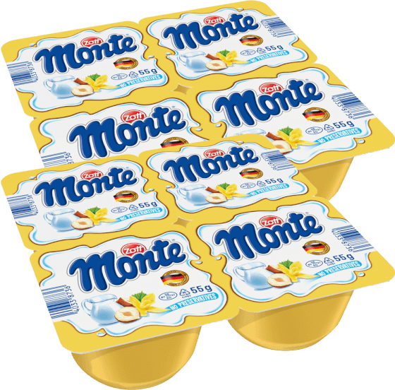 Combo 2 Váng sữa Zott Monte hương Vani 4x55g