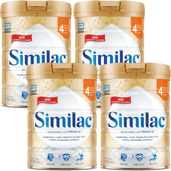 Combo 4 Sữa Similac Số 4 (2-6 tuổi) 900g