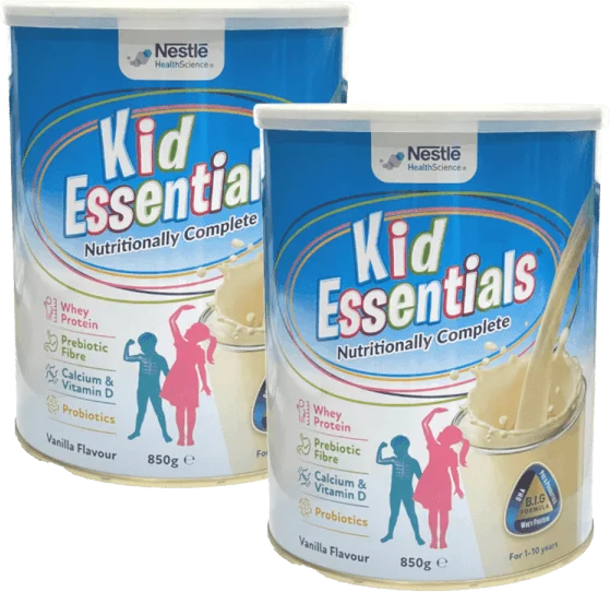 Combo 2 Thực phẩm dinh dưỡng y học Kid Essentials Australia 850g hương vani (1-10 tuổi)