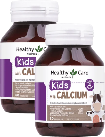 Combo 2 Thực phẩm bảo vệ sức khỏe Healthy Care Milk Calcium