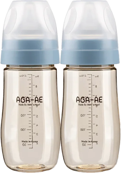 Combo 2 bình sữa PPSU AGA-AE 270ml (xanh)