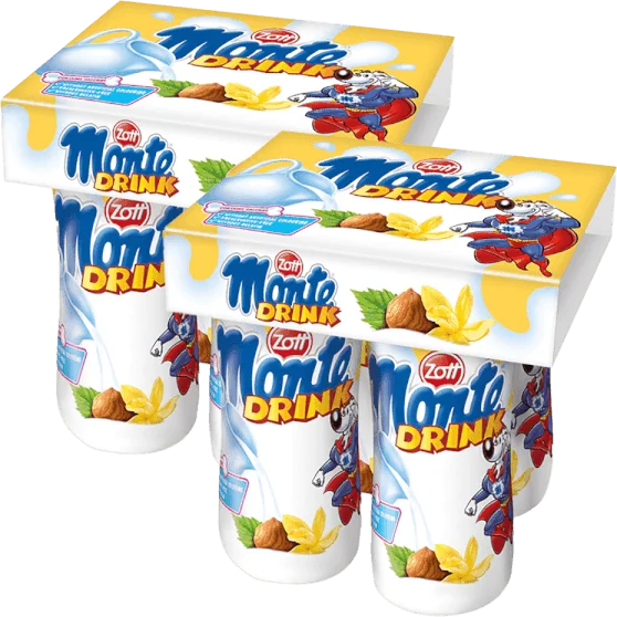 Combo 2 Váng sữa uống Zott Monte hương Vani 4x95ml