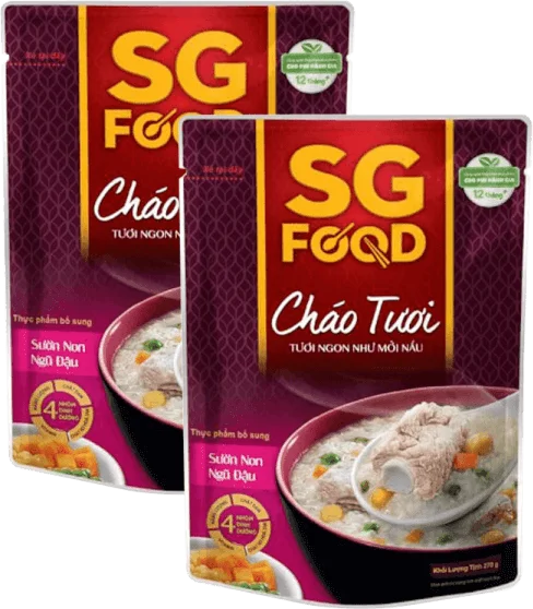 Combo 2 cháo Sườn non, ngũ đậu, SG Food, 270g (Giao bao bì ngẫu nhiên)