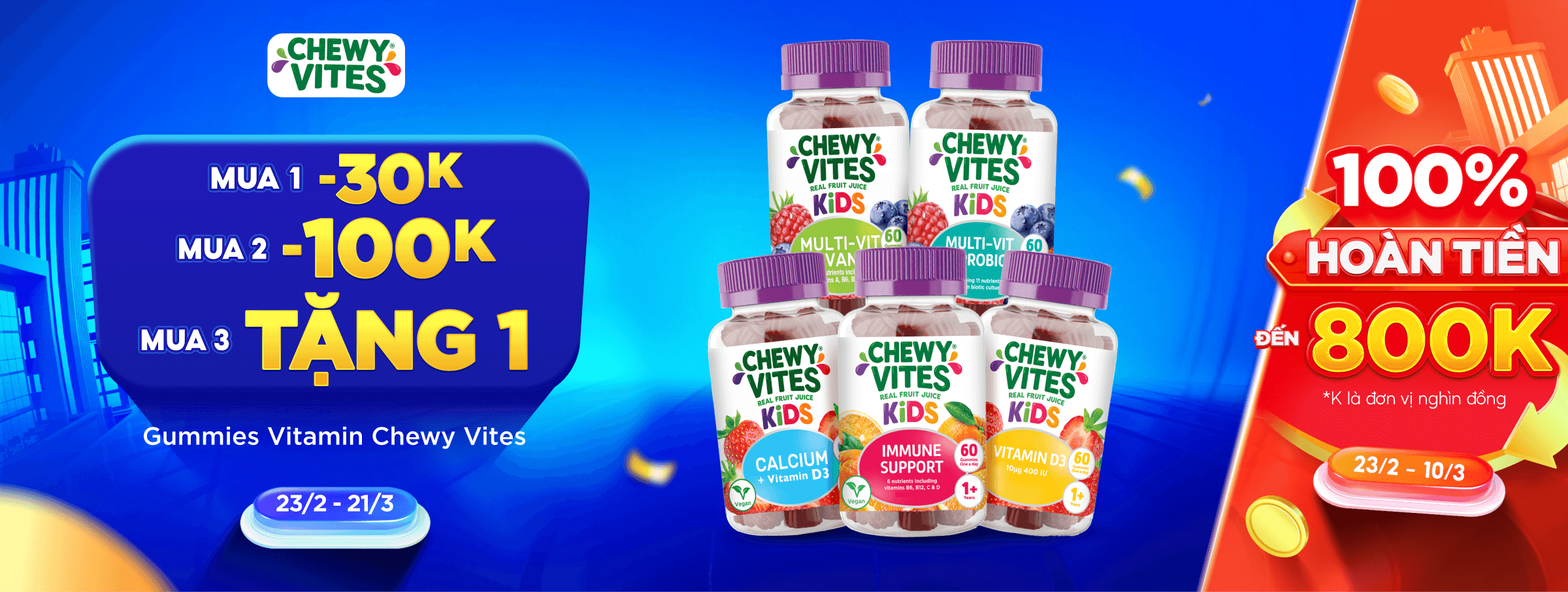 Chewy Vites  - CATE VITAMIN bé - T03