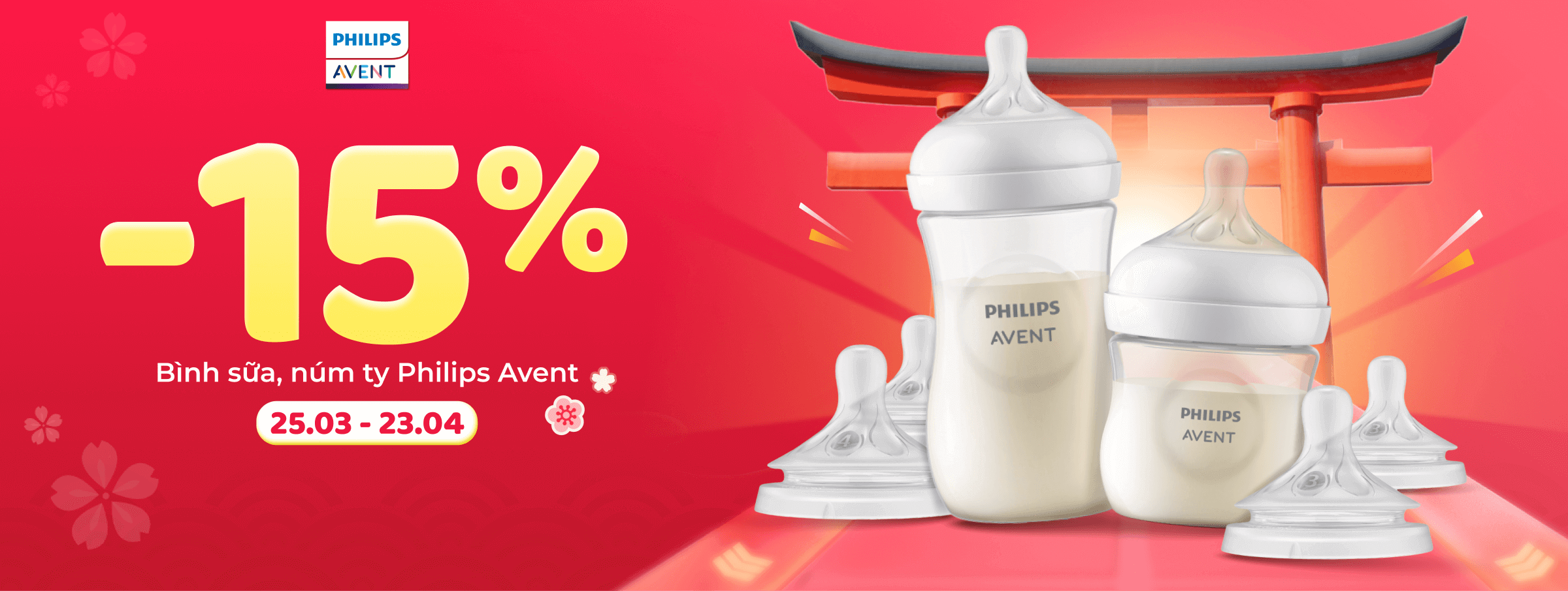 Giảm 15% Bình sữa Philips avent - CATE Đồ dùng mẹ bé - T4