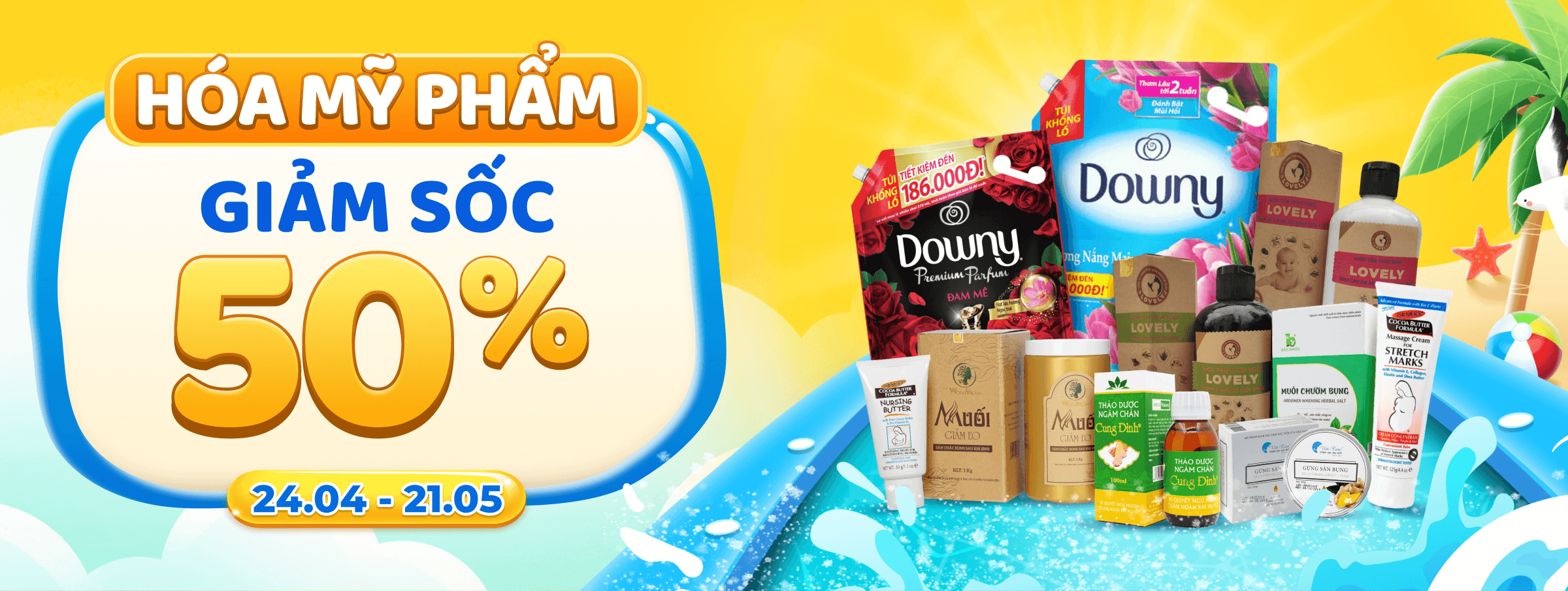 HÓA MỸ PHẨM GIẢM SỐC 50% - CATE CHĂM SÓC GIA ĐÌNH -T04