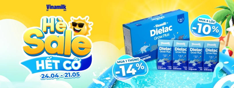 Vinamilk - Dielac -  CATE sữa nước - T5 25120