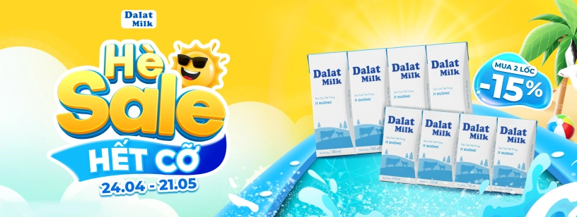 Dalatmilk -  CATE sữa nước - T5 25128
