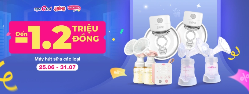 Giảm 1.2 triệu máy hút sữa các loại - CATE  đồ dùng mẹ và bé - T7 26382