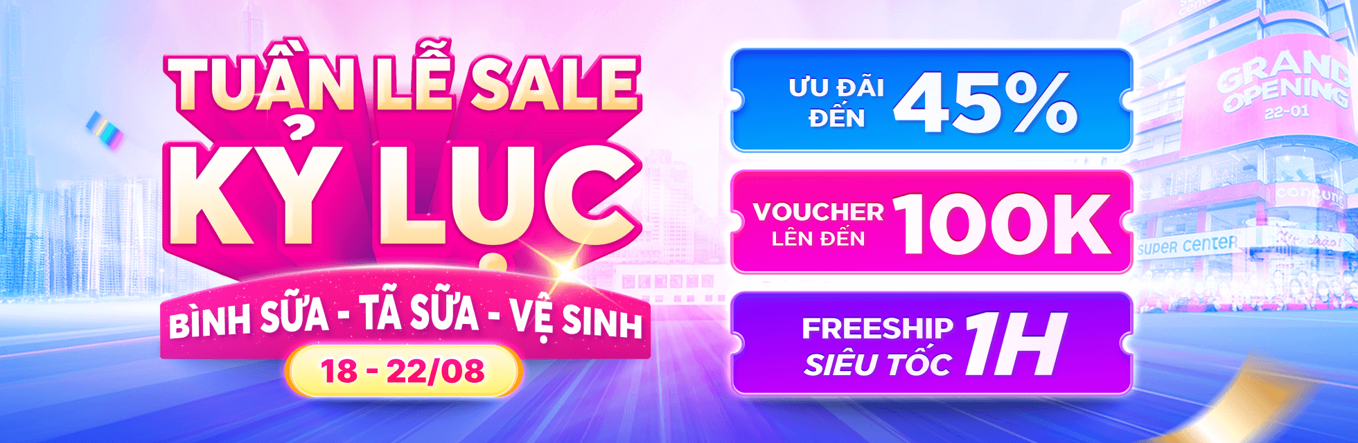 Tuần lễ sale Tã sữa
