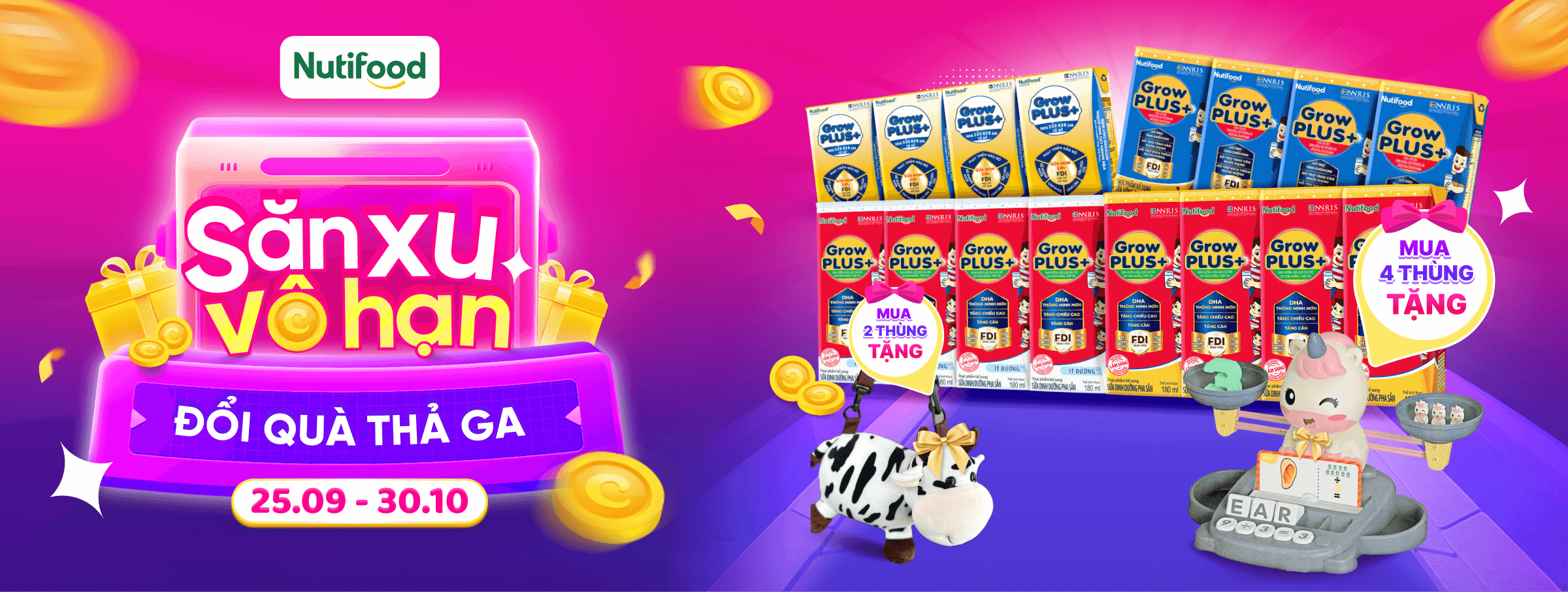 Growplus xanh đỏ vàng T10 - CATE