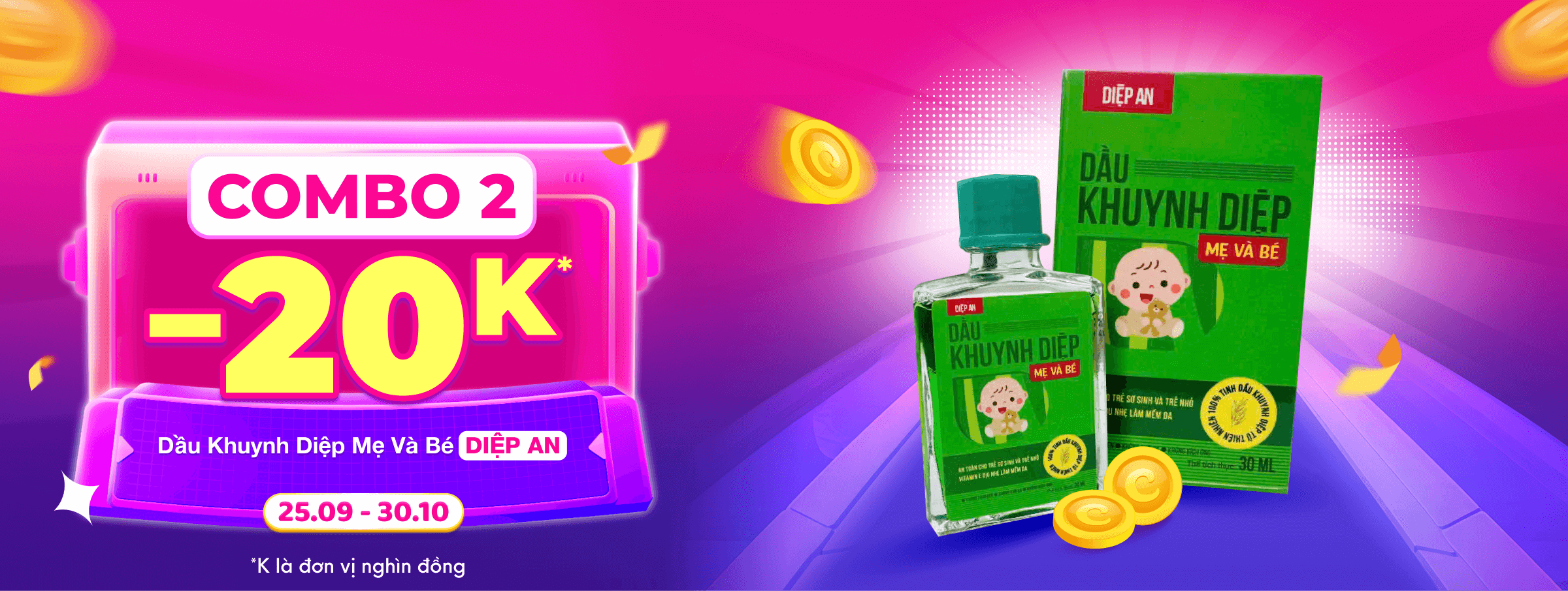 Dầu khuynh diệp Diệp An T10 - SIS