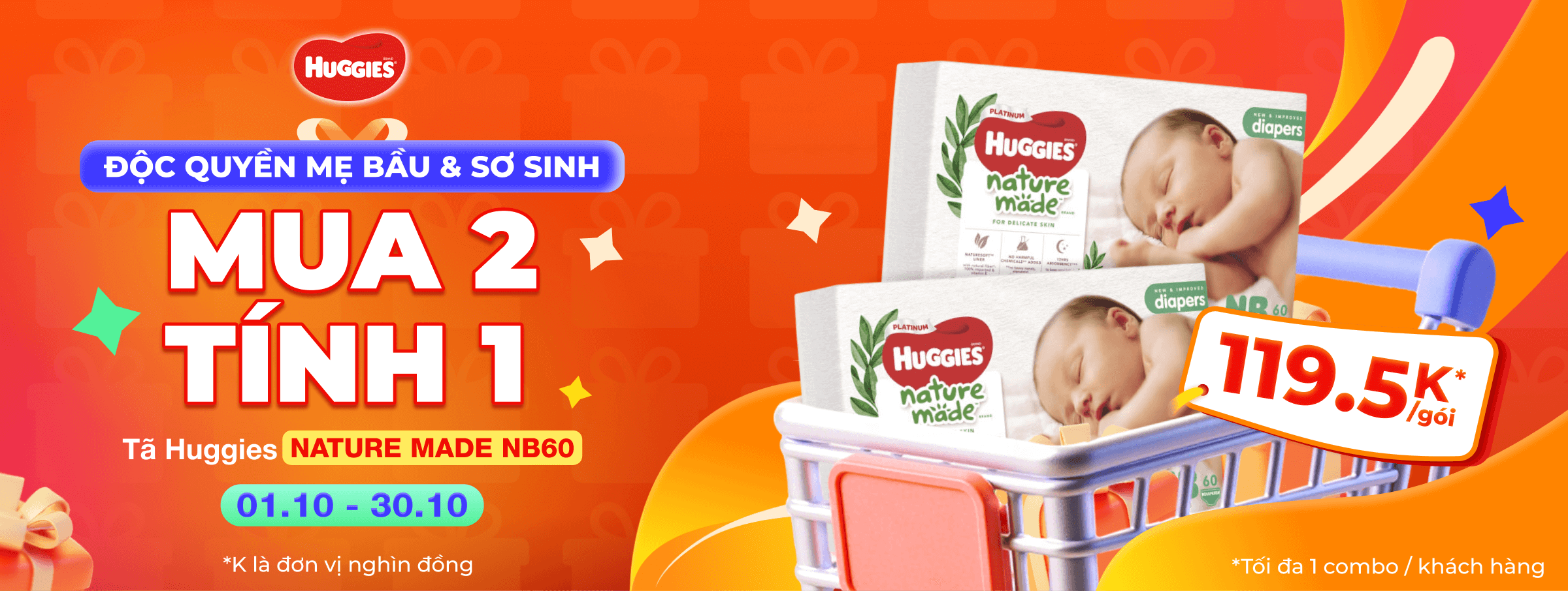 Huggies - Độc quyền Mẹ bầu & sơ sinh T10 - SIS