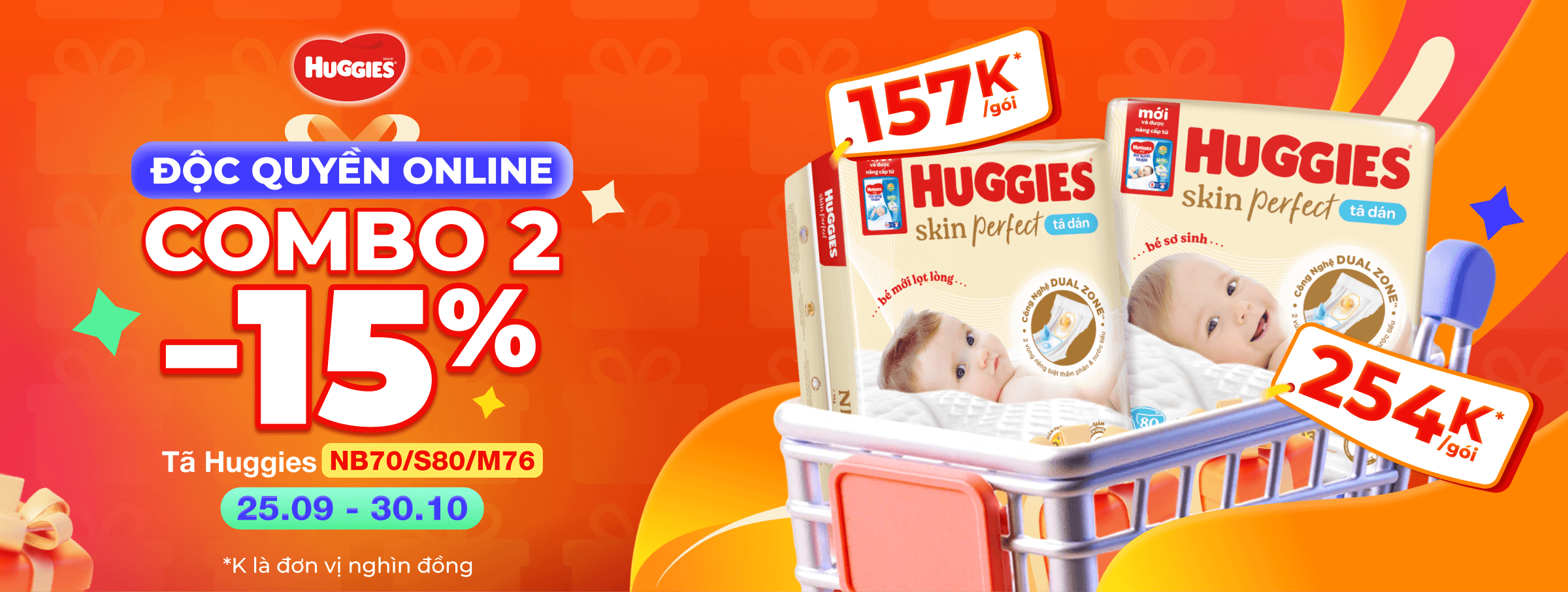 Huggies - Độc quyền Online T10 - SIS