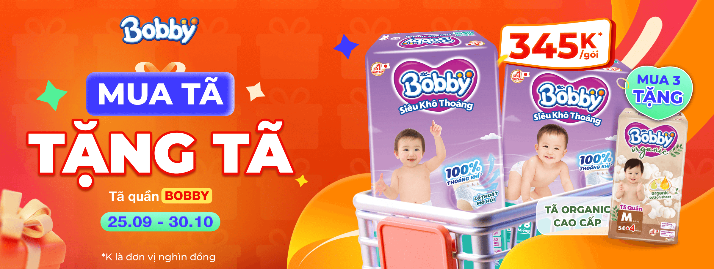 Bobby - Mua tã tặng tã T10 - SIS