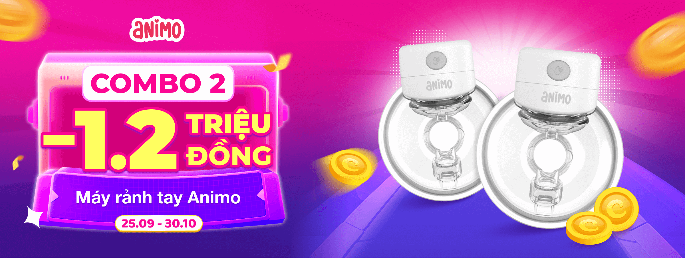 Máy hút sữa rảnh tay Animo T10  - CATE