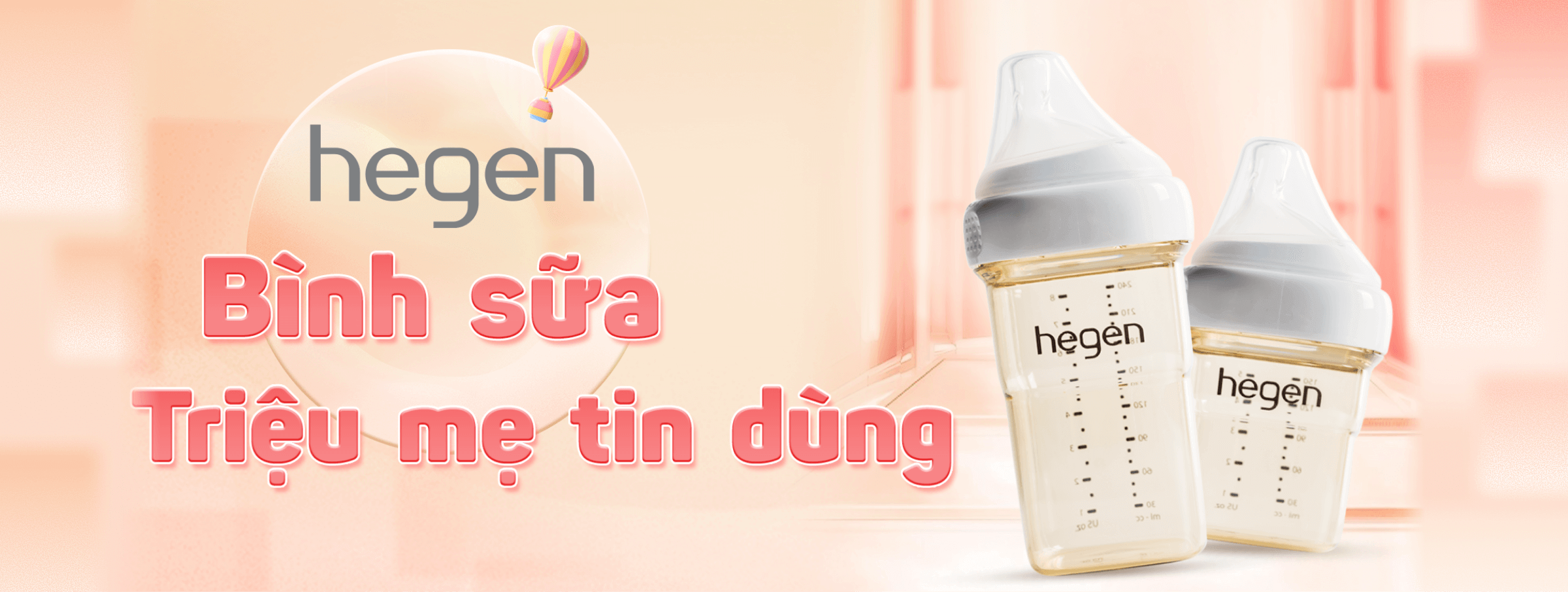 Bình sữa Hegen T10  - CATE