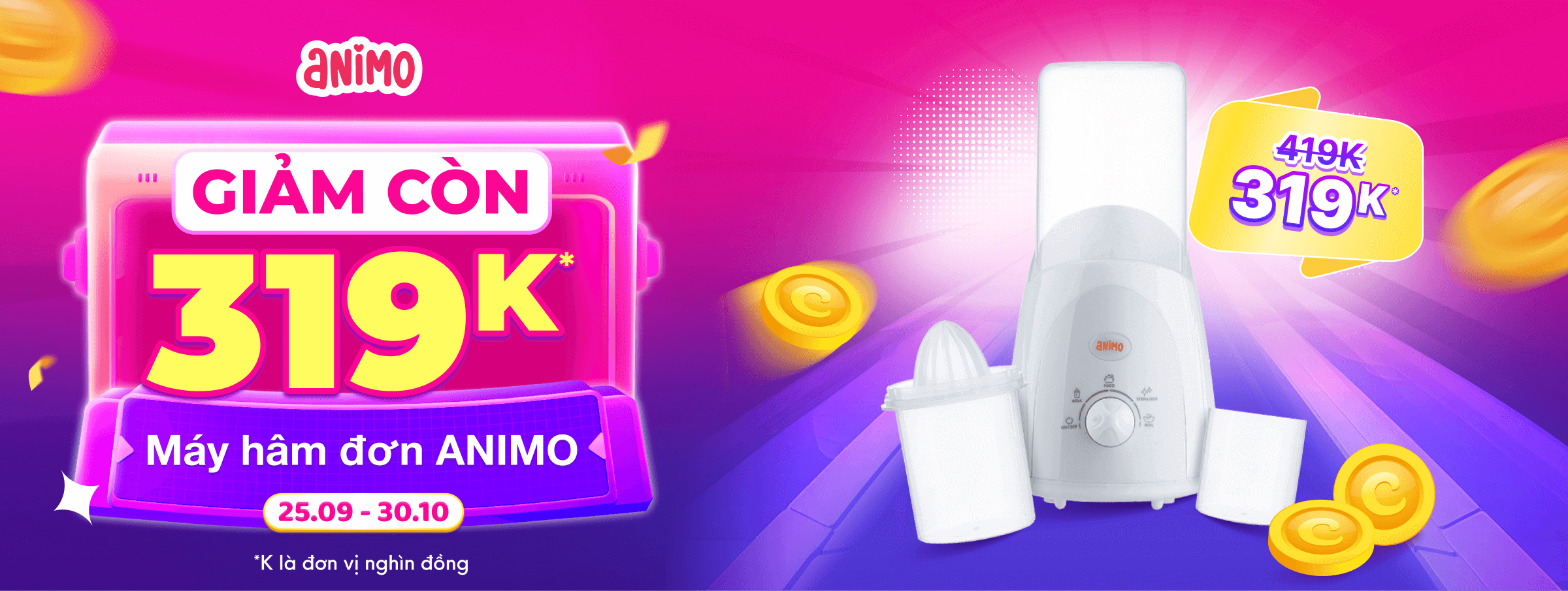  Hâm đơn Animo T10  - CATE