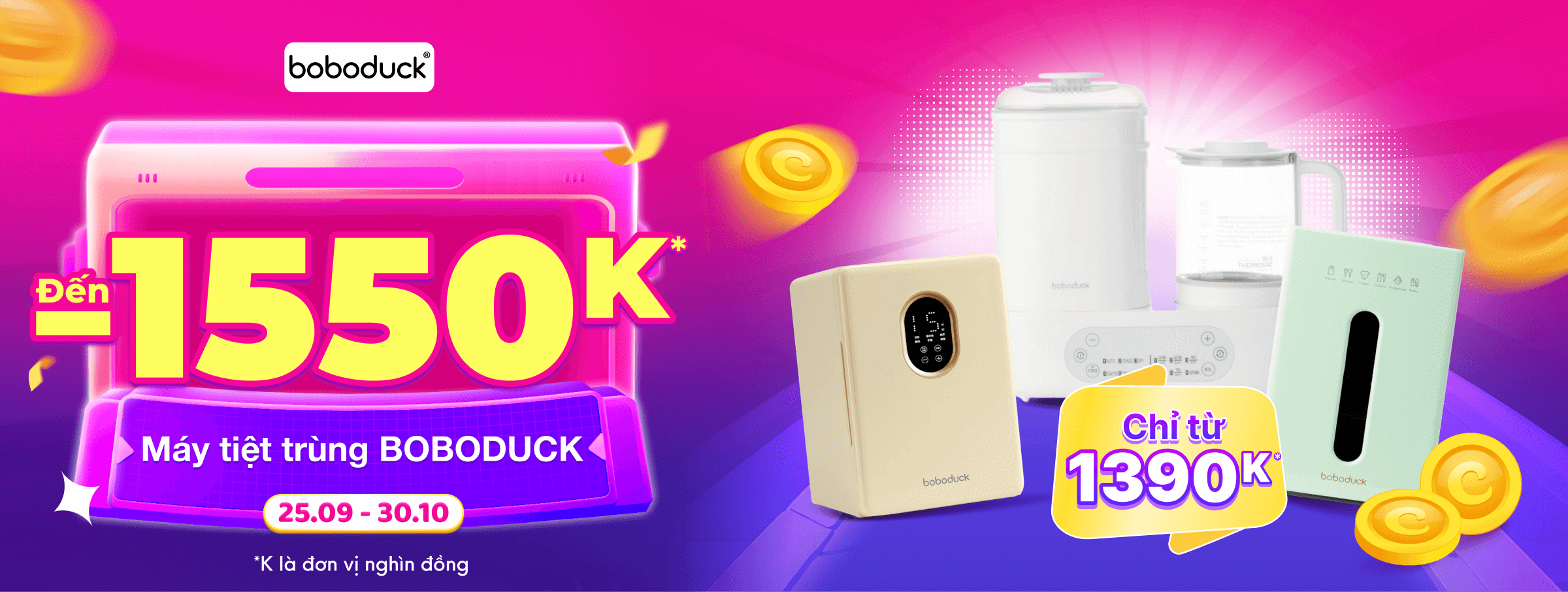 Tiệt trùng Boboduck T10  - CATE