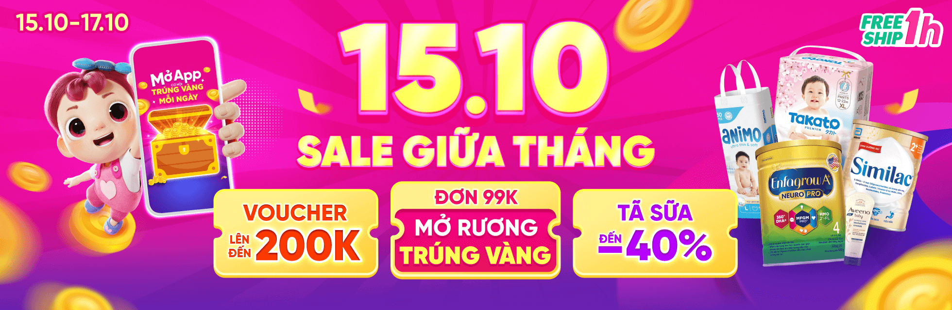 Sale giữa tháng 15/10 - HOME 