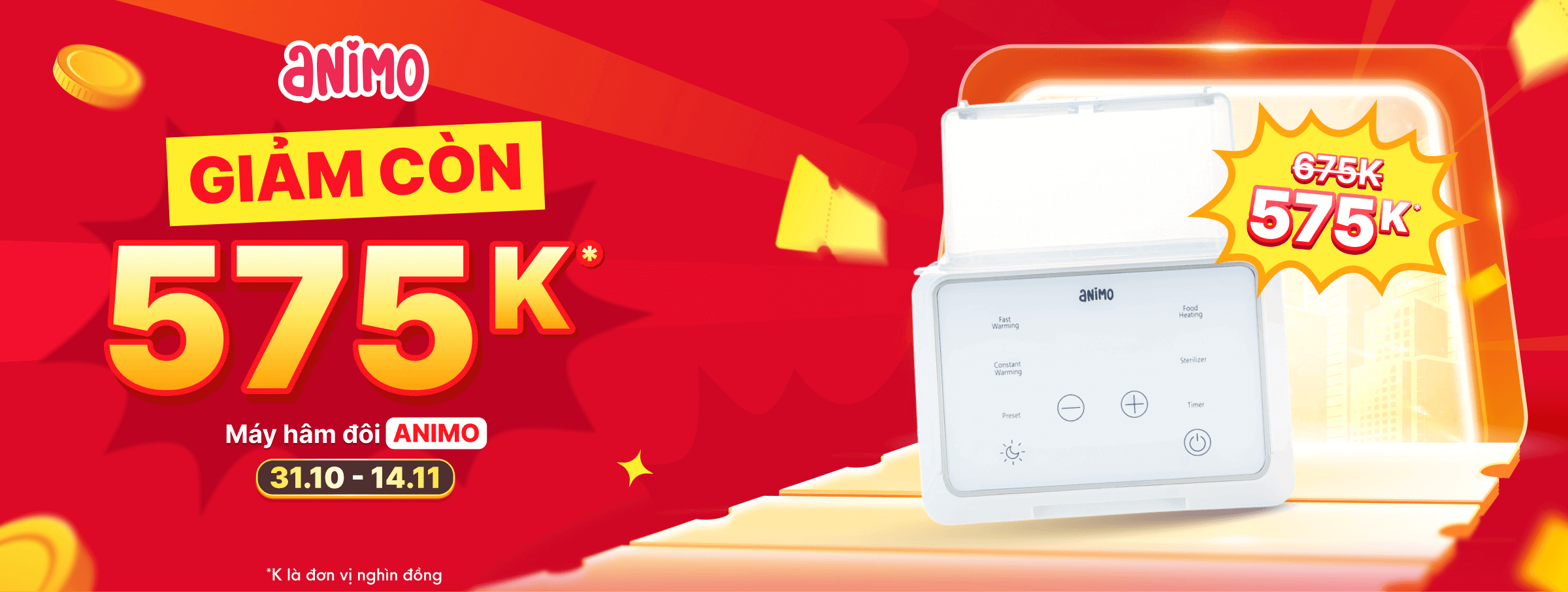  Hâm đôi Animo  T11 - CATE