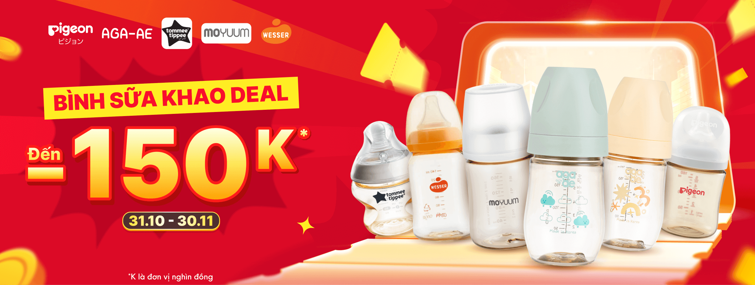 Bình sữa các loại T11 - CATE