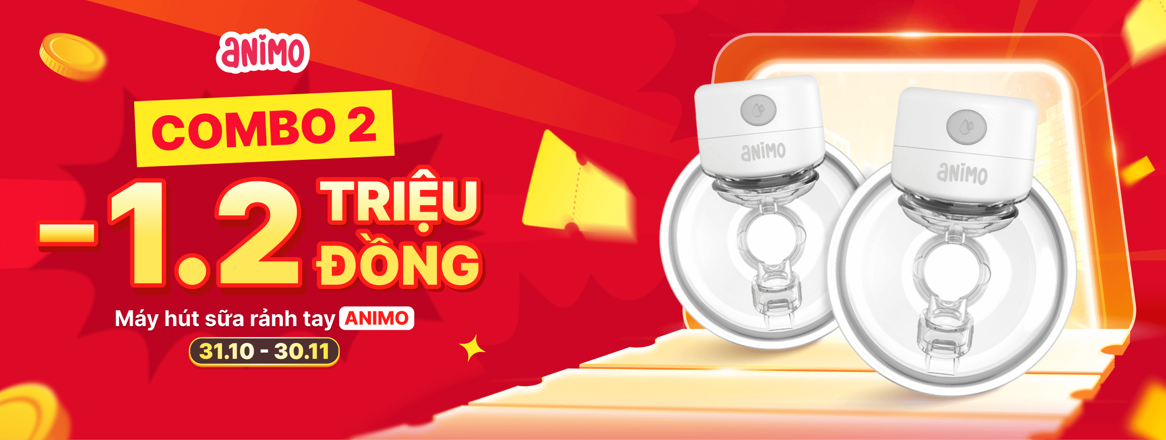 Máy hút sữa rảnh tay Animo T11 - CATE