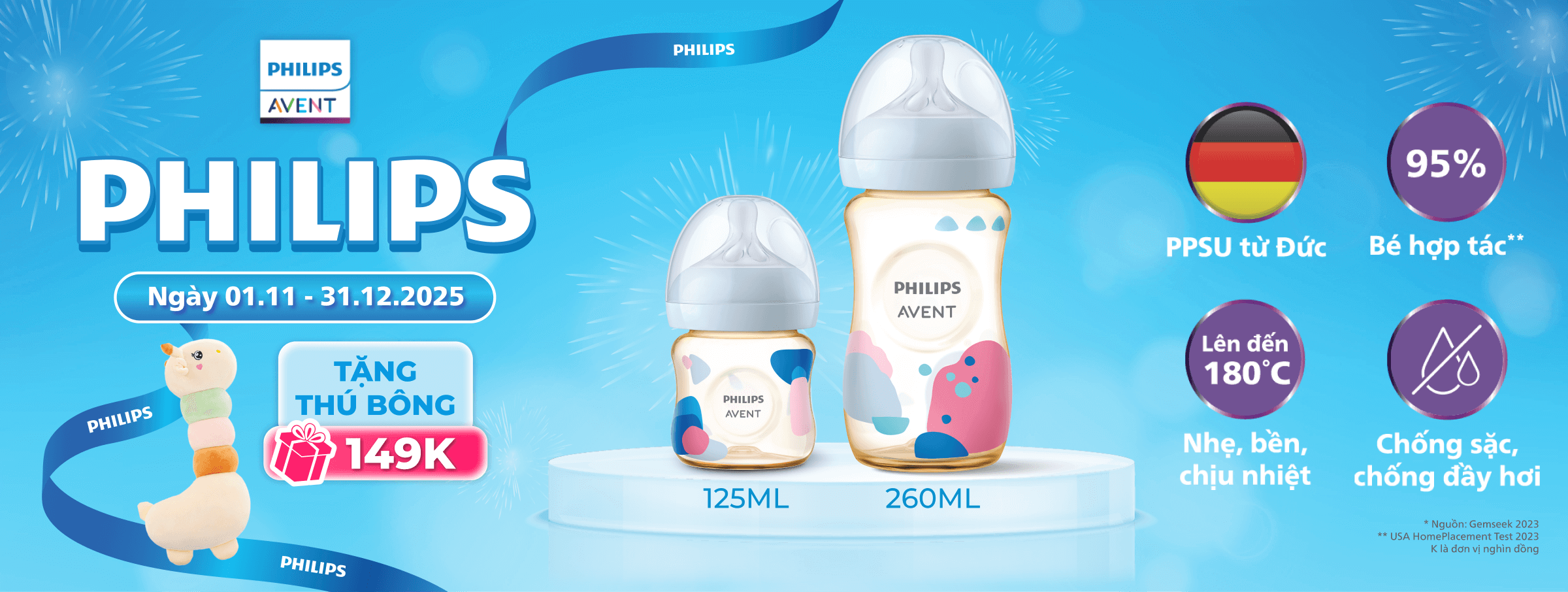 Bình sữa Philips avent T11 - SIS