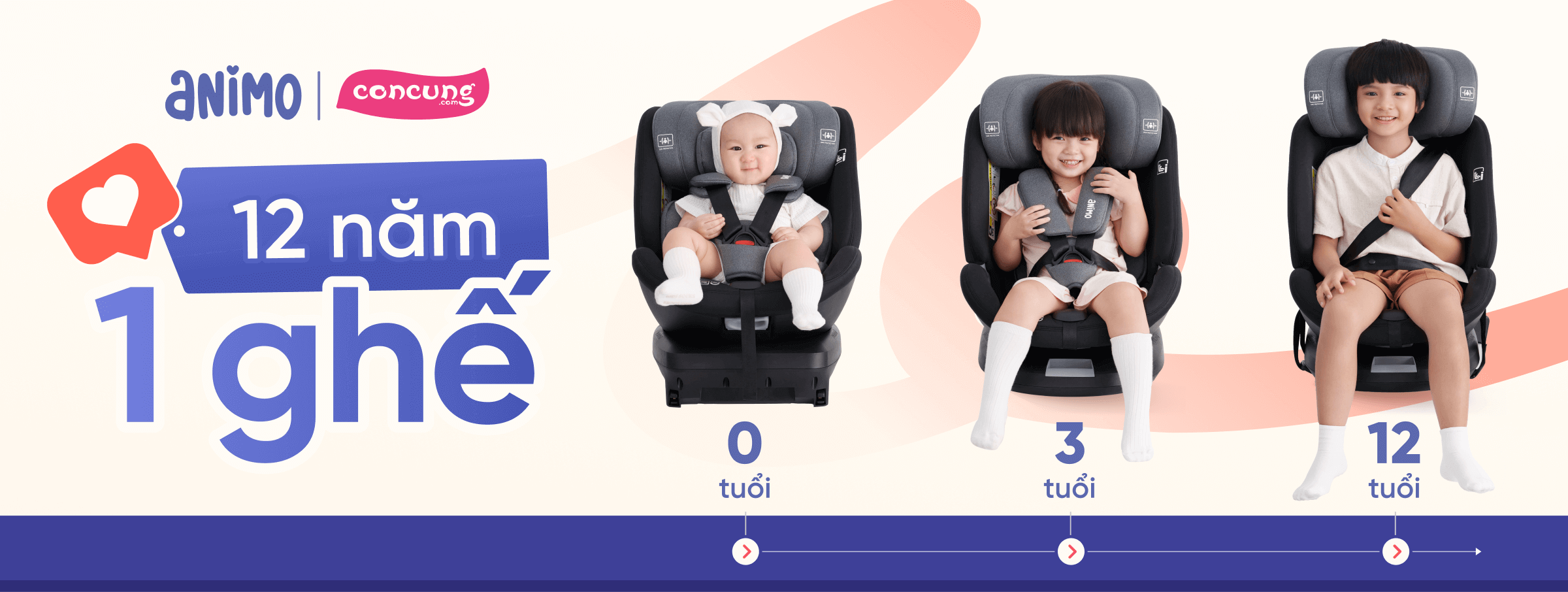 Ghế ô tô Animo 2 T11 - CATE