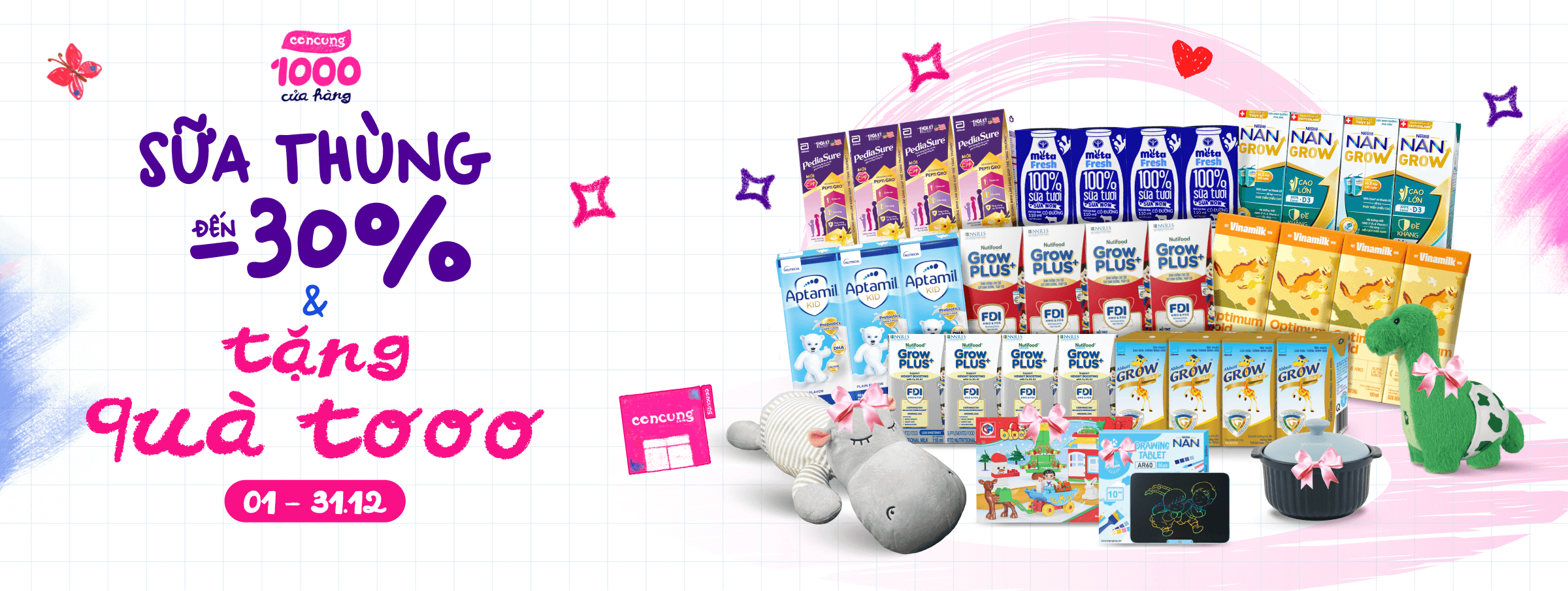 SỮA NƯỚC T12 - CATE