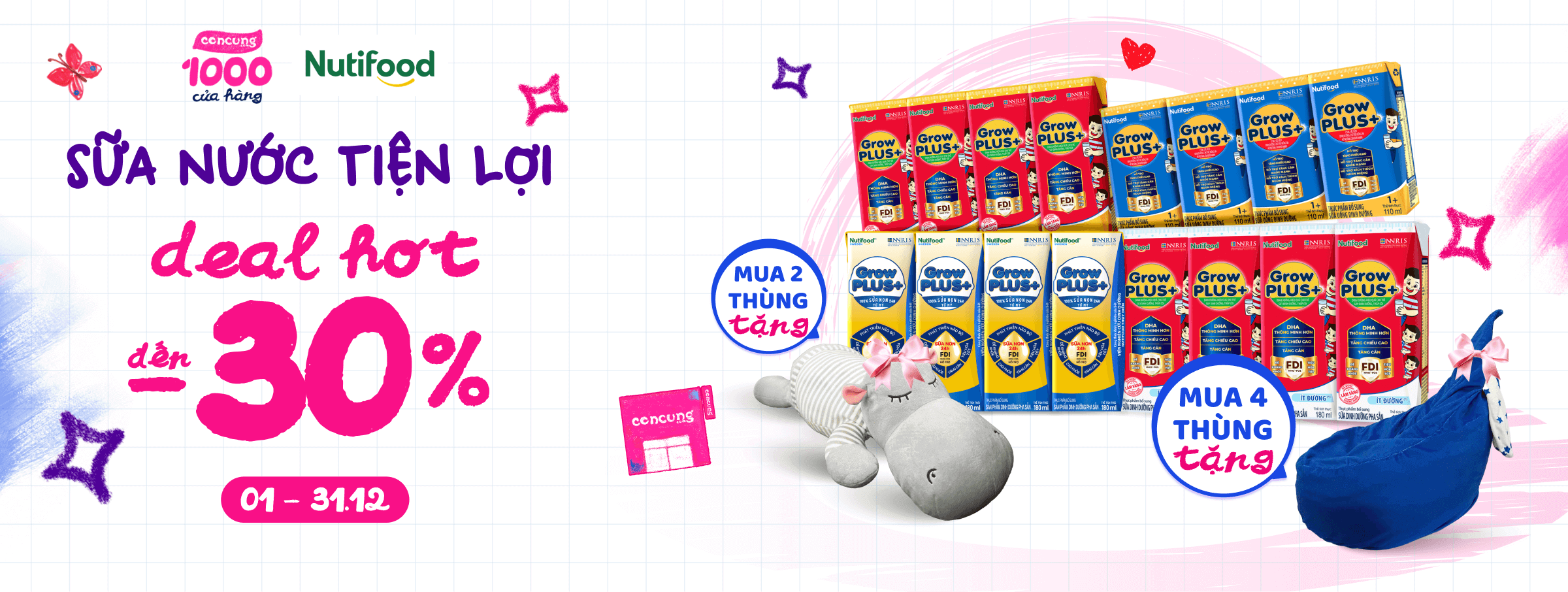 Growplus Xanh đỏ vàng T12 - CATE