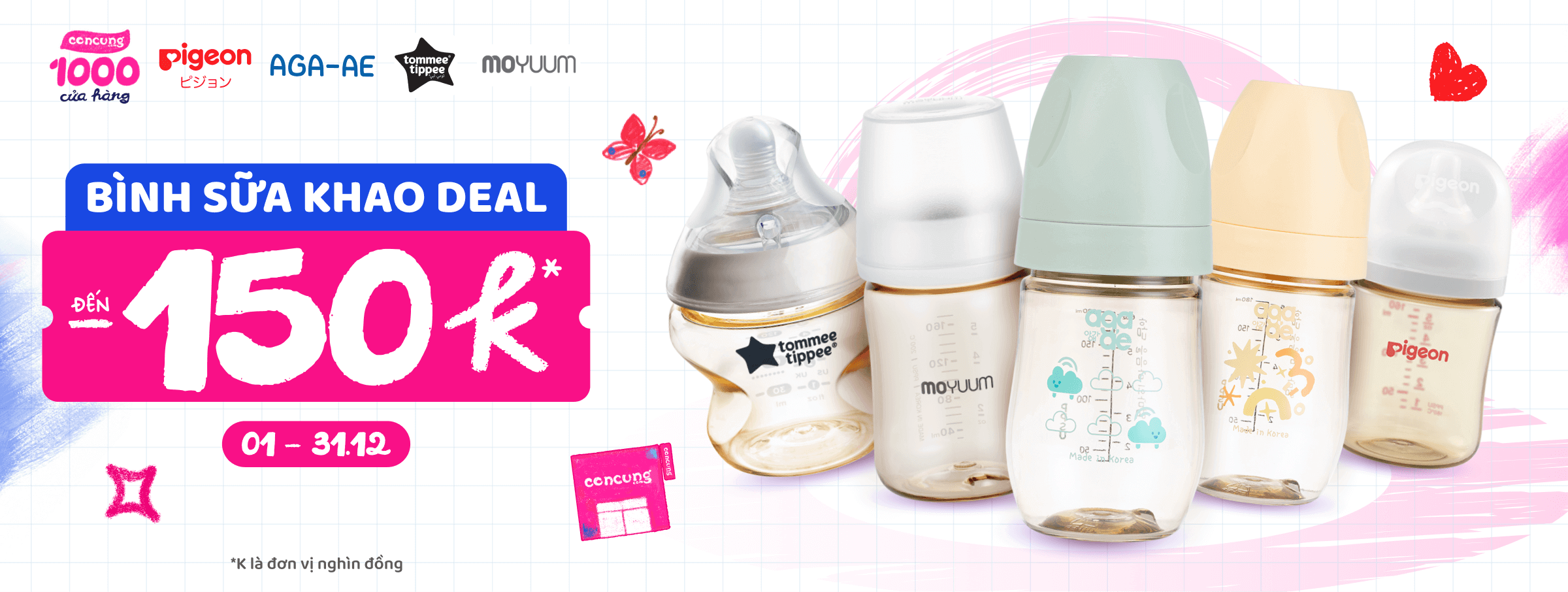 Bình sữa các loại T12 - CATE