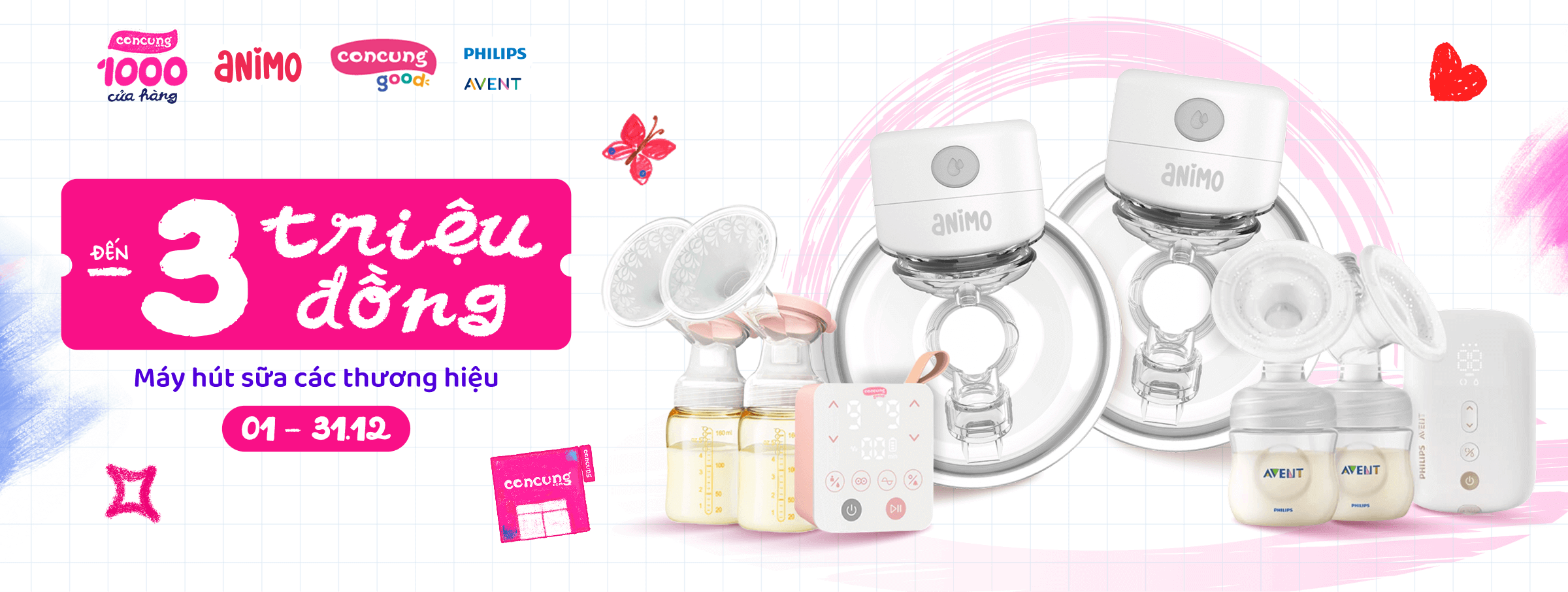 Máy hút sữa các loại T12 - CATE