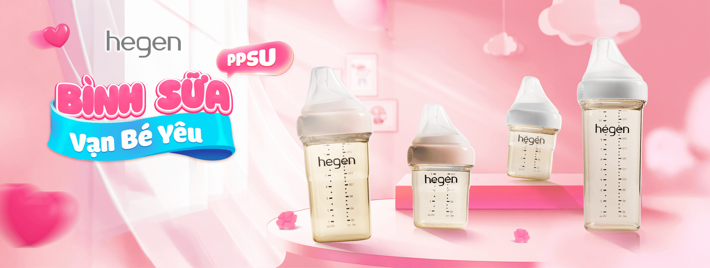 Bình sữa Hegen T12 - CATE