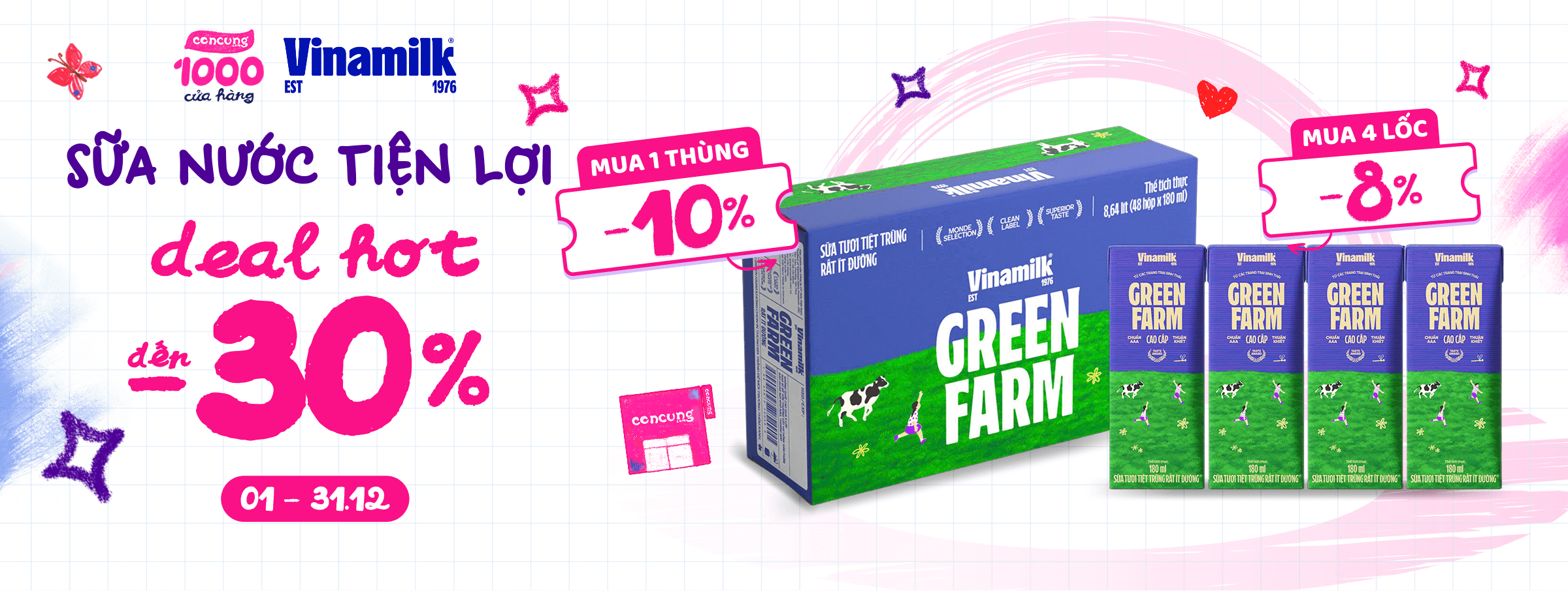 Vinamilk Green Farm T12 - CATE