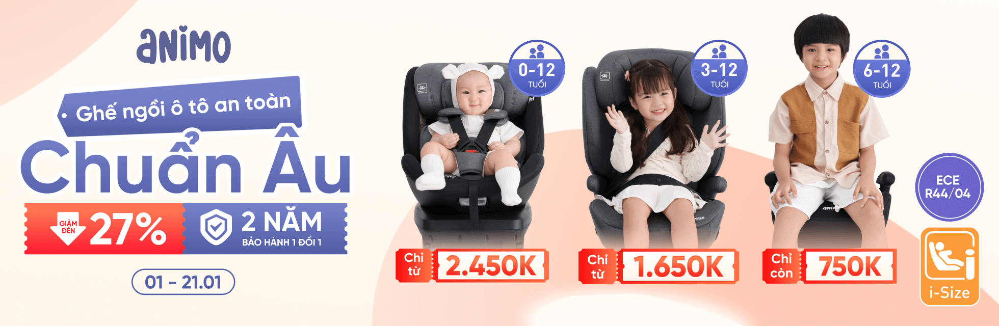 Ghế ô tô Animo - HOME