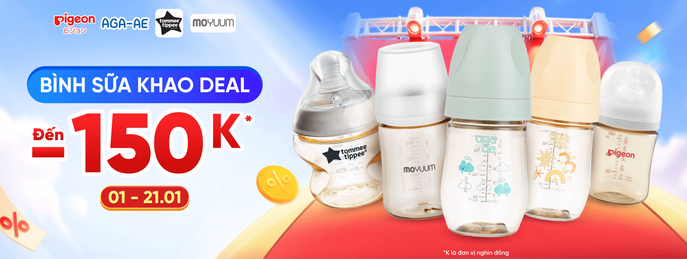 Bình sữa các loại T1 - CATE