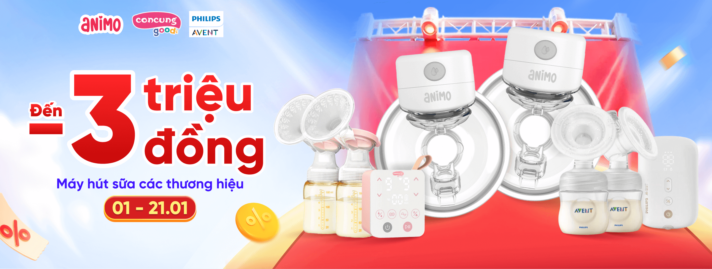 Máy hút sữa các loại T1 - CATE