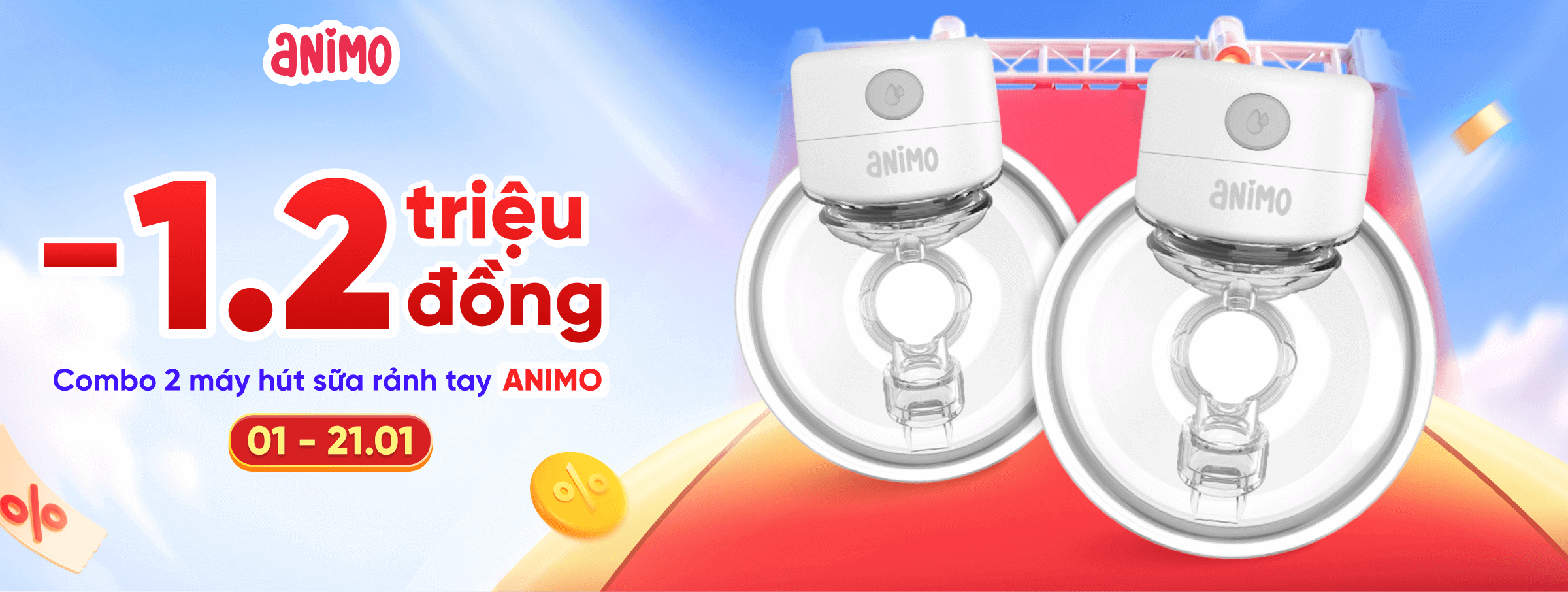 Máy hút sữa rảnh tay Animo T1 - CATE