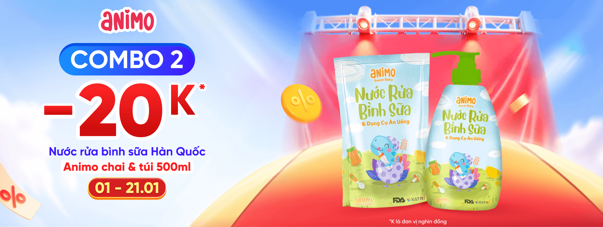 Rửa bình Animo T1 - CATE & SIS