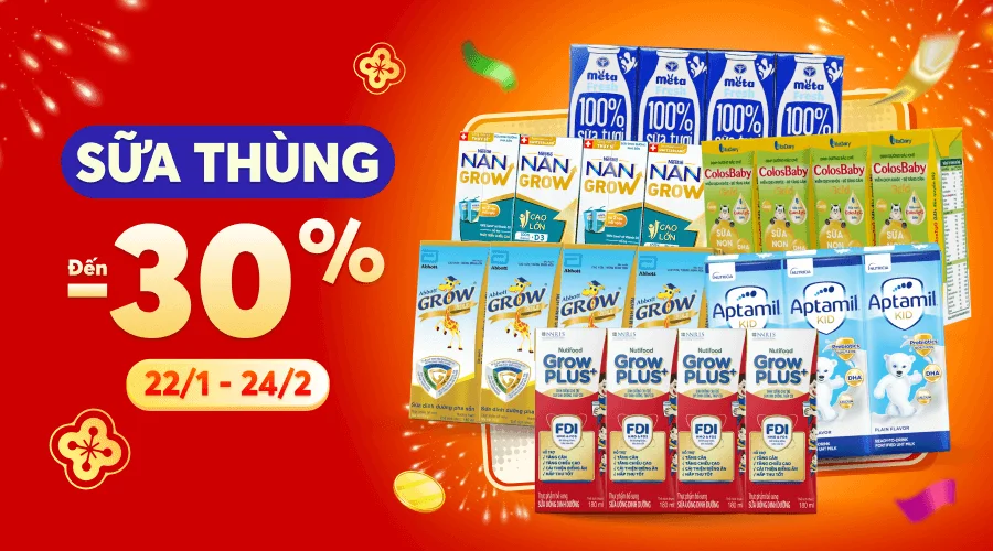 Sữa thùng -30% T2 - MENU 30245