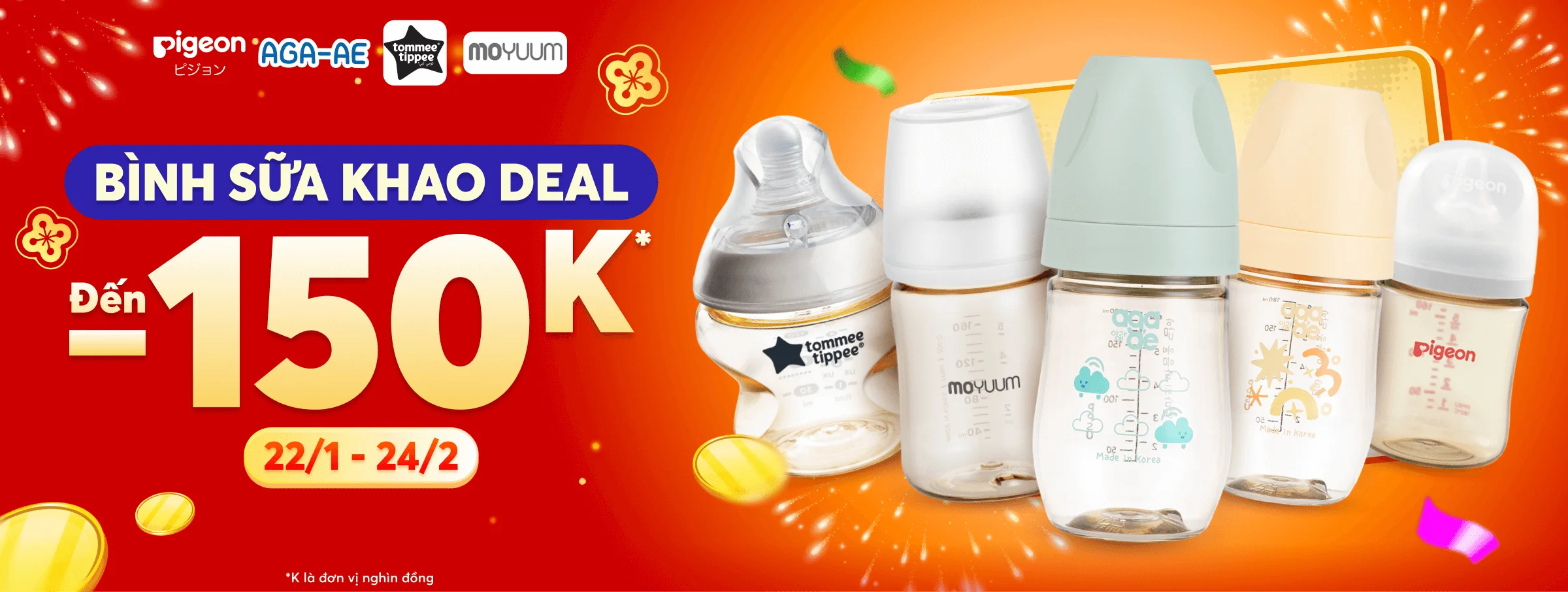 Bình sữa các loại T2 - CATE