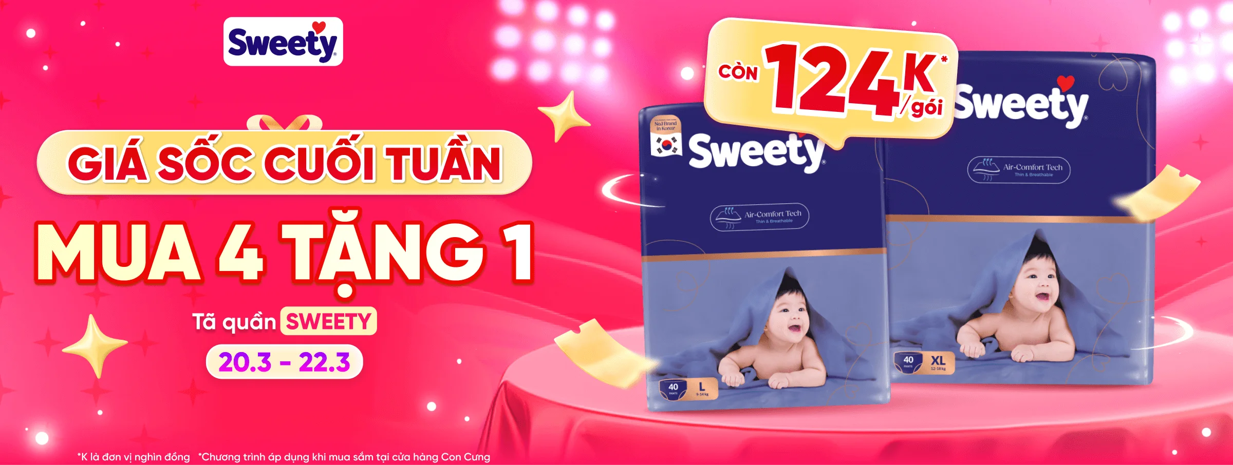 SWEETY SẬP GIÁ T3 - CATE 